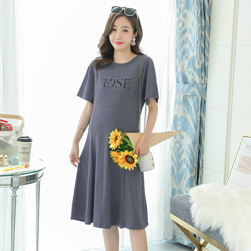 Embrace Comfort and Style with Our Maternity Short Sleeve Dress